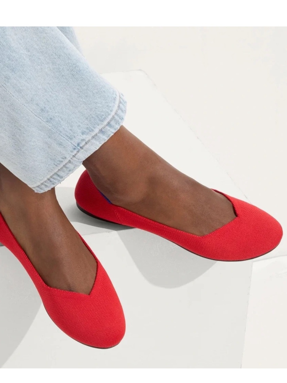 Rothy's The Flat - Bright Red (US 6.5) New in box!